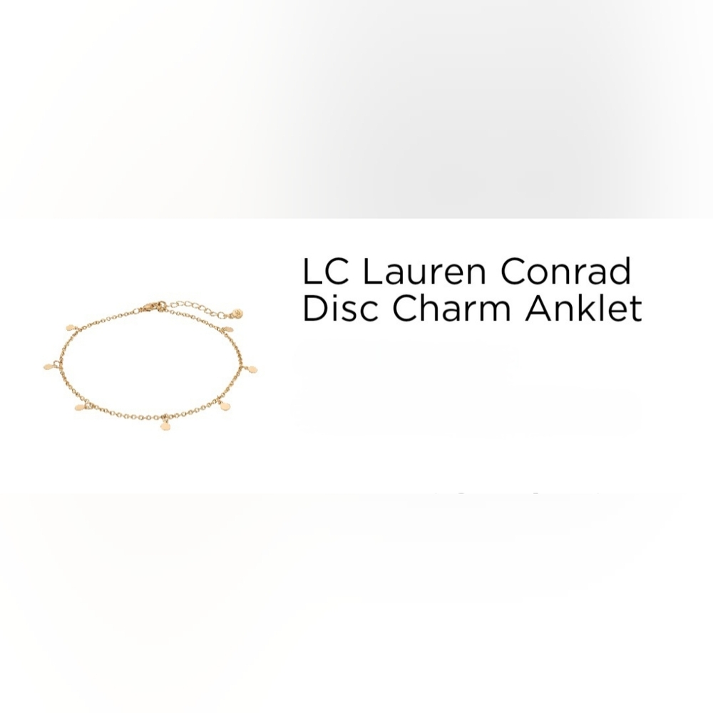 LC Lauren Conrad Disc Charm Anklet